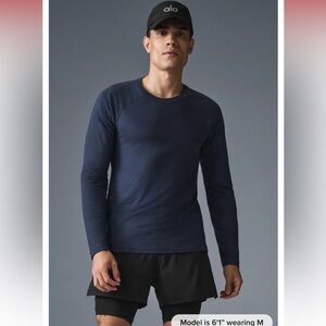 NWT Alo Men’s Triumph Long Sleeve Shirt